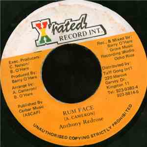 Anthony Redrose - Rum Face