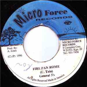 General 3's - Fire Pan Rome