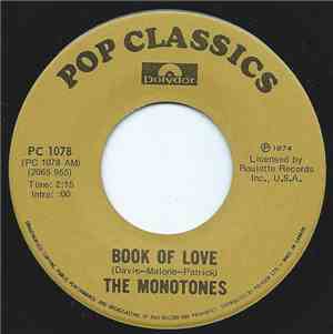The Monotones - Book Of Love