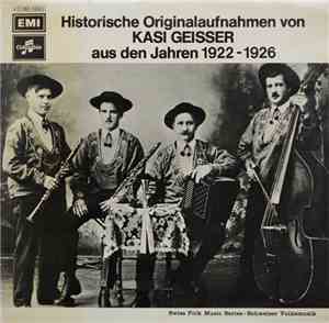 Kasi Geisser - Historische Originalaufnahmen von Kasi Geisser aus den Jahren 1922-1926